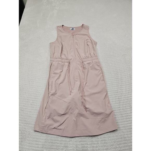 FLX Dresses & Skirts - FLX Dress Womens XS Pink Athletic Sleeveless 3/4 Zip Shorts Underneath